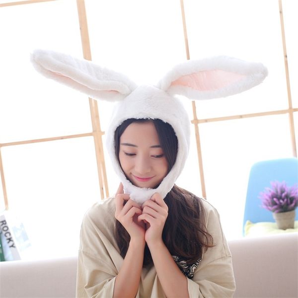 

caps hats plush ears hat hood cute women costume cosplay warm soft and cozy long rabbit ears hats easter cap kids girl gift 220907, Yellow