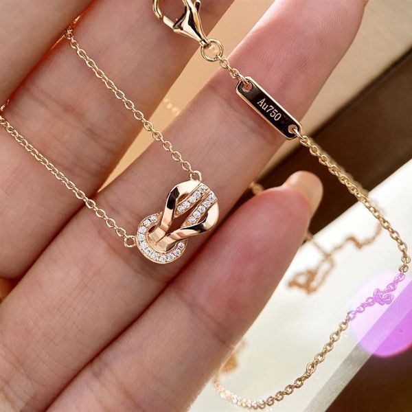 

the new symbol necklace intersects the eight characters to create an eternal guardian temperament of the lady necklace long 40 2 5212m, Silver
