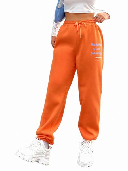

women's pants & capris slogan graphic drawstring waist sweatpants p5ze#, Black;white