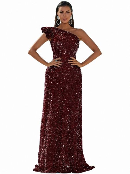 

casual dresses missord one shoulder sequins prom dress o64s#, Black;gray