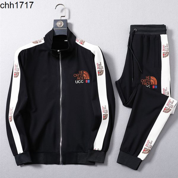 

tracksuits cotton casual sportswear set men's 2022 new fashion two-piece set large size fashion, Gray