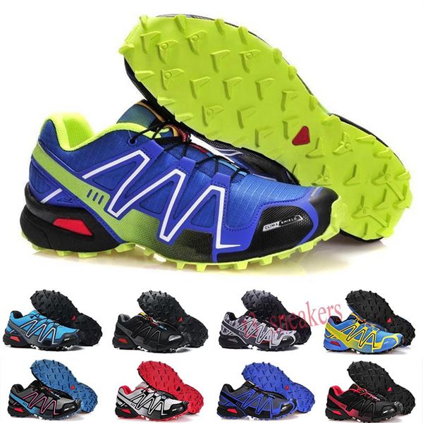 

speed cross 3 cs men women outdoor athletic shoes speedcross run black green red blue trainer mens sport sneaker size 36-46 t301307o, Black;brown
