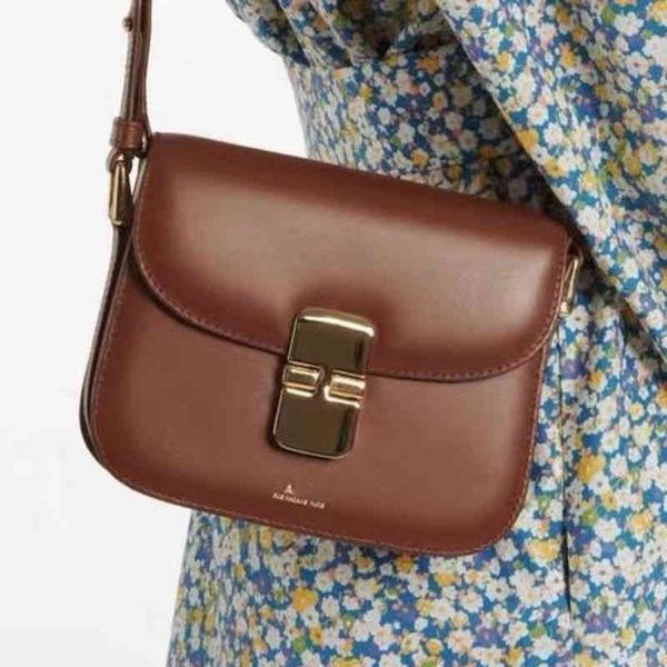 

grace dinner bag french small square tofu leather one shoulder diagonal metal buckle small square 220907