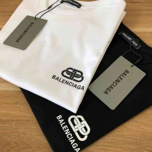 

designer t-shirts men sweathirt balecaigass fahion clothes unique pattern hip-hop loose -comfortable material ffm2, Black