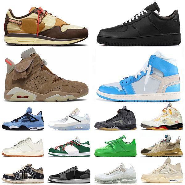 

women mens designer casual shoes offs white jumpman 1 cactus jack 4 5 6 with socks ow x low platform sneakers eur 36-48 fragment university