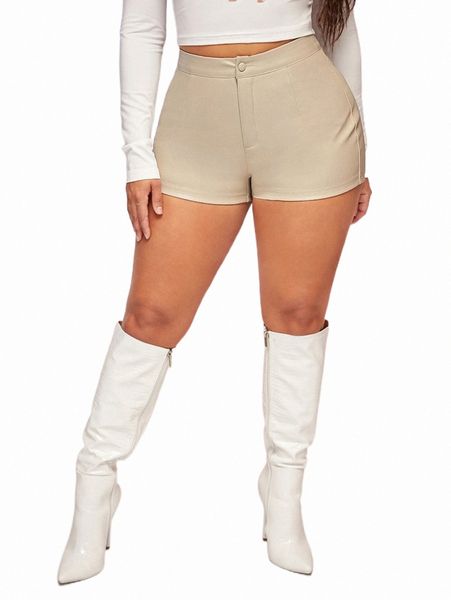 

women's shorts sxy high waist pu leather shorts t2bd#, White;black
