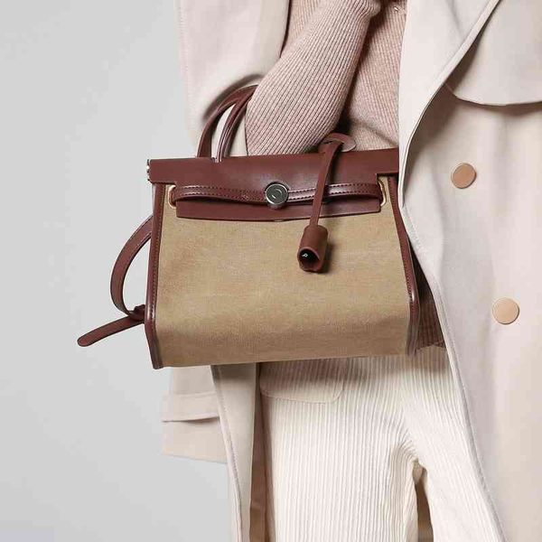

herbag h ermes bags small color canvas herbag portable messenger female commuter bag college style neutral pe4x