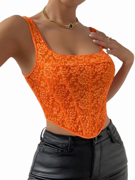 

women's tanks & camis floral lace hanky hem tank d02e#, White