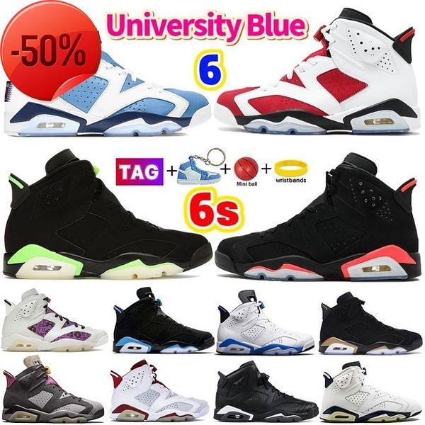 

boots basketball shoes with box 6 6s mens metallic silver georgetown unc red oreo british khaki olive black infrared electric green dmp carm