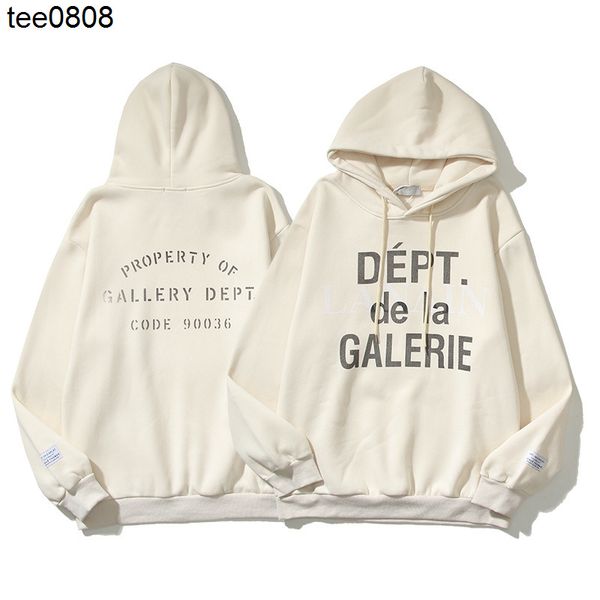 

autumn and winter 2022 gary dept designer hoodies letter printed hoodie apricot american high street men's and women's loose casua, Black