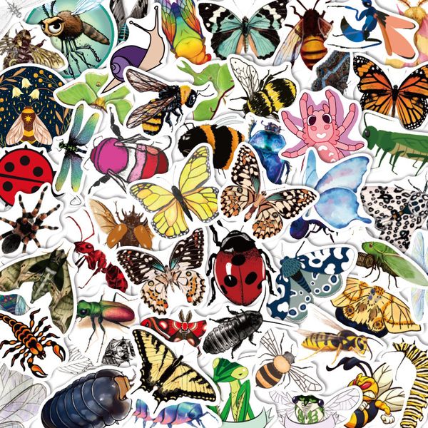 

50pcs butterfly stickers park for diy lapskateboard motorcycle decals