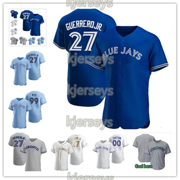 

college wear youth toronto bo bichette vladimir guerrero jr. roy halladay josh donaldson roberto alomar baseball jerseys, Black