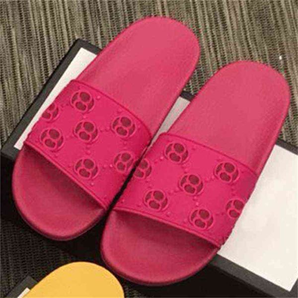 

slippers slide sandals designer slides flip flops men rubber causal non-slip summer huaraches with box size 36-46 no10, Black