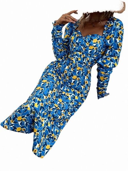 

casual dresses allover floral print sweetheart neck dress p4vm#, Black;gray