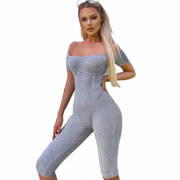 

women's jumpsuits & rompers women's jumpsuits & rompers titame off shoulder womens jumpsuit knitted playsuit fitness short sleeve, Black;white