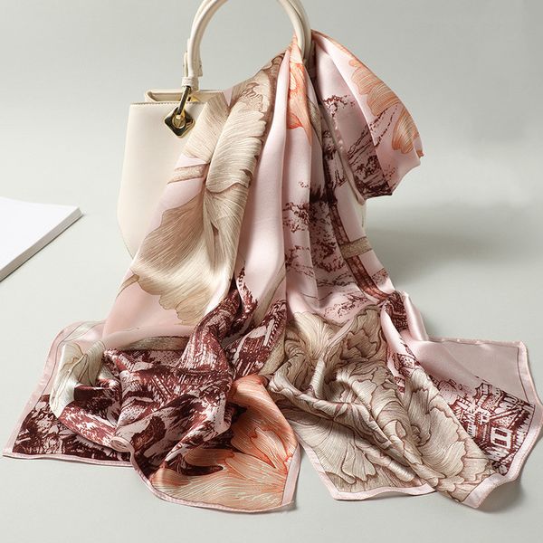 

fashion and exquisite silk scarf mulberry silk scarf fashion gift scarf, Blue;gray