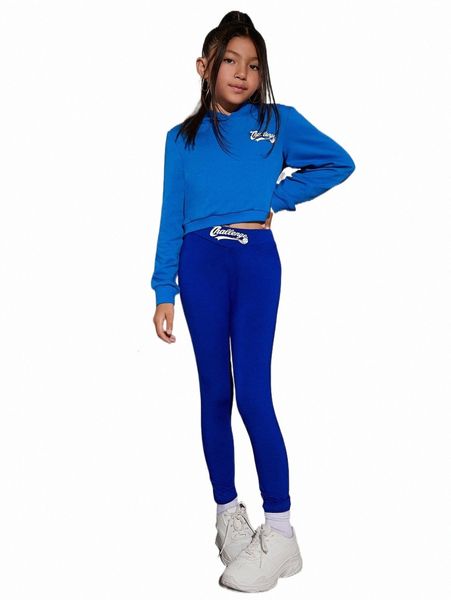 

others apparel girls slogan graphic pullover & leggings set r9dg#, Black;white