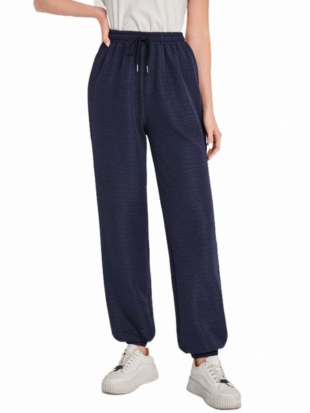 

women's pants & capris solid drawstring waist sweatpants z0ke#, Black;white