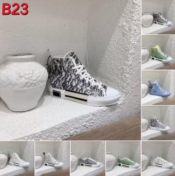 

casual shoes trainers luxury high-b23 oblique technology fashion breathable transparent printing outdoor platform low women men outdoor plat