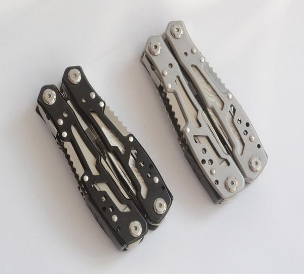 

hiking black multitool pocket folding plier camping cycling tools survival knife multi tool pliers combination outdoor edc gadget