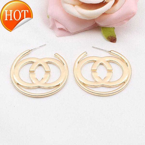 

fashion big circle earrings g family personality street geometric thin cold wind factory direct sale, Golden