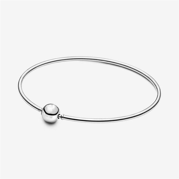 

sleek and slender 100% 925 sterling silver bangle bracelets fashion women wedding engagement jewelry accessories279y, Black