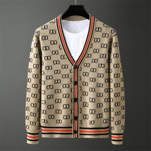 

men's sweaters cardigan fashion casual long sleeve knitwear designer sweaters, White;black