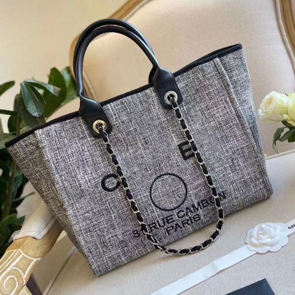 

fashion women's luxury handbags beach bags ch brand canvas embroidered label women packs evening bag classic big handbag designers larg