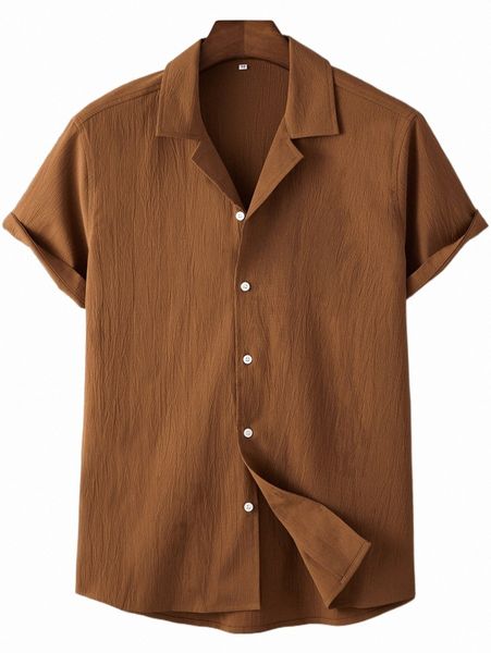 

men's casual shirts men lapel collar button front shirt 71wb#, White;black