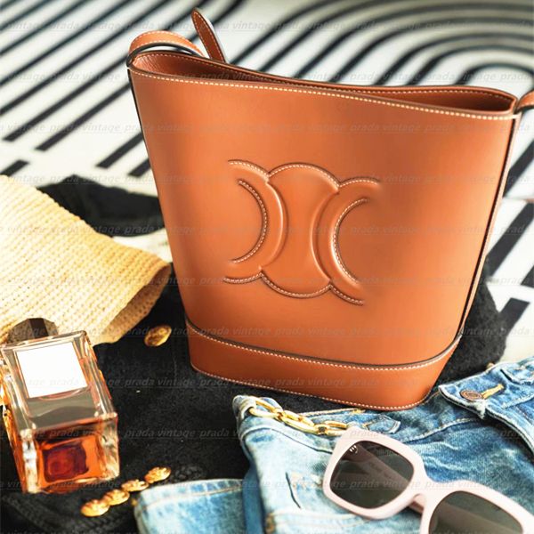 

genuine leather bag hobo women's men drawstring tote crossbody luxury designer fashion triomphe wallet card pockets handbag