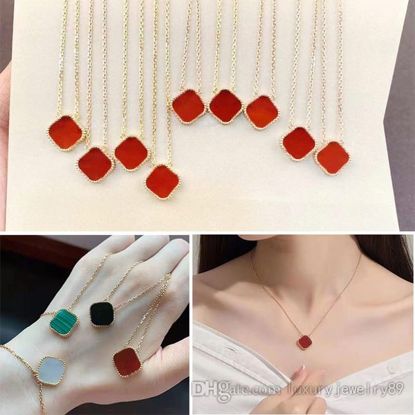 

luxury fashion four-leaf clover necklace for girls womens designer jewelry for women gold designers necklaces valentine's mother's, Silver