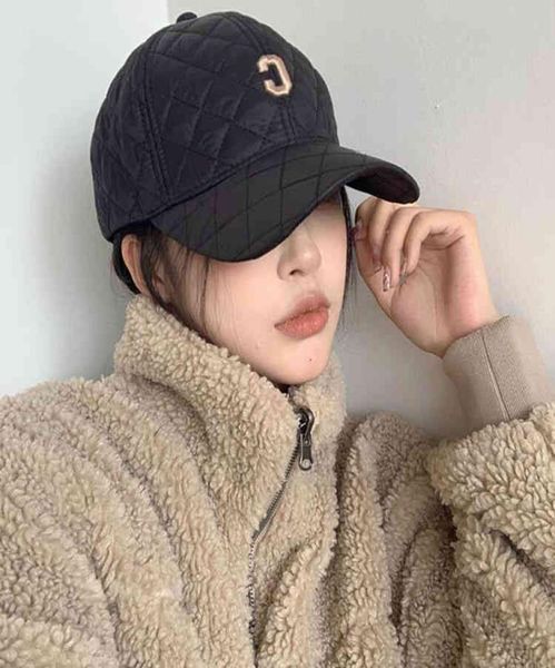 

down designer cap celin 21 new cotton rhomboid c letter baseball cap autumn, Blue;gray