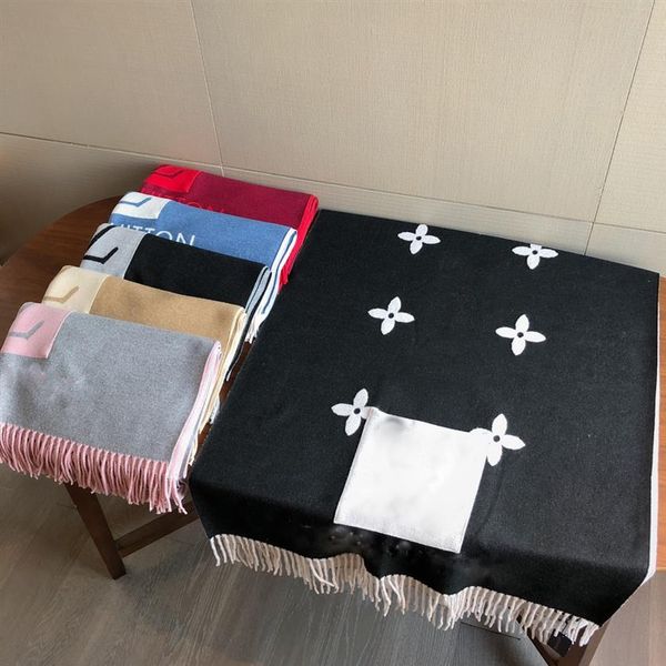 

luxury brand men's women scarf designer headband classic scarfs mink velvet material size 65 180cm246w, Blue;gray