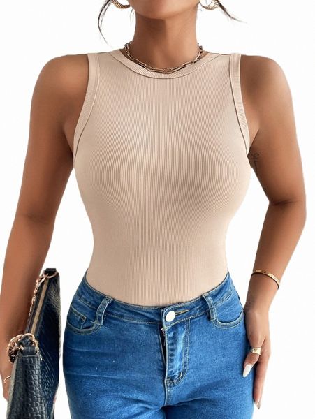 

women's tanks & camis petite solid ribbed knit tank f7y7#, White