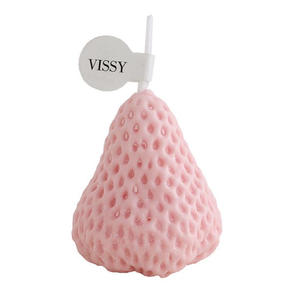

incense candle fragrance 1/4pcs strawberry decorative candles soy wax scented candle for birthday wedding parties