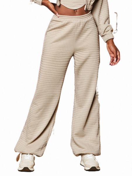

women's pants & capris solid elastic waist pants o7dz#, Black;white