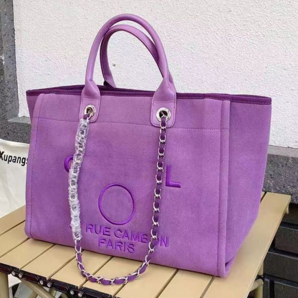 

luxury fashion women's handbags beach bags ch brand canvas embroidered label women packs evening bag classic big handbag designers larg