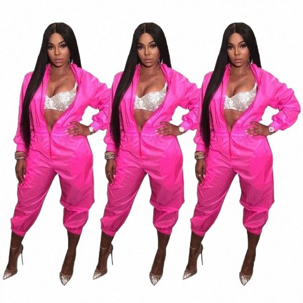 

women's jumpsuits & rompers women's jumpsuits & rompers front zipper stand collar casual for women long sleeve party bodysuit stre, Black;white
