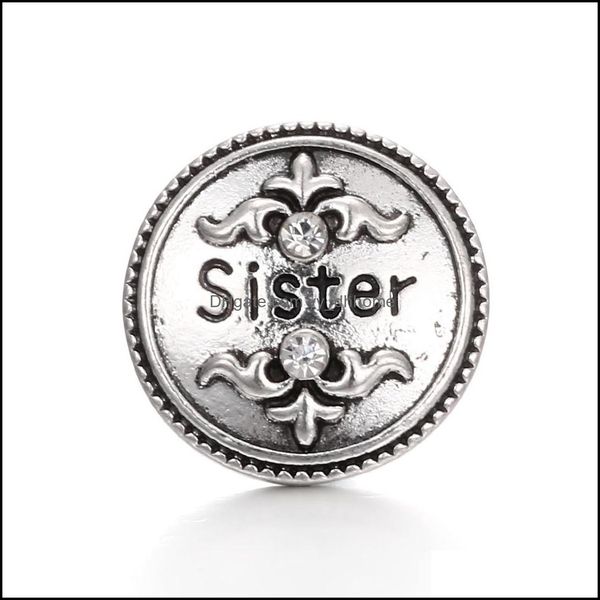 

other family mom sister snap button jewelry component 18mm metal snaps buttons fit bracelet bangle noosa n0252 drop deli dhseller2010 dhwzi, Blue;slivery