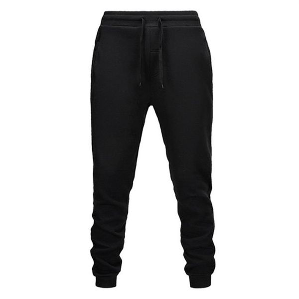 

men's pants casual sweatpants solid fashion high street trousers men joggers quality gray sports203m, Black