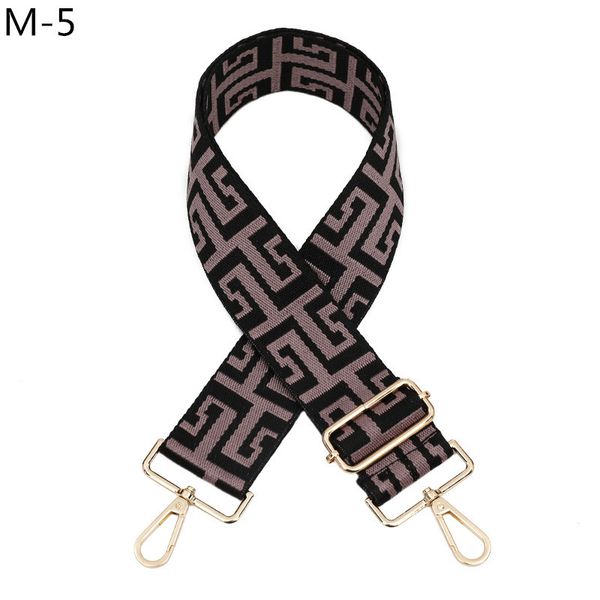 

handle bag strap cross body messenger nylon bag straps for women removable diy shoulder rainbow handbag accessories wide 5cm, Black
