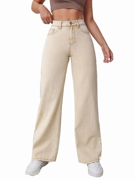 

women's jeans zipper fly straight leg jeans 2022 new g9ig#, Blue