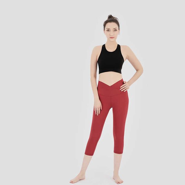 

yoga outfit fashion waist cropped yoga pants women sports leggings fitness gym r