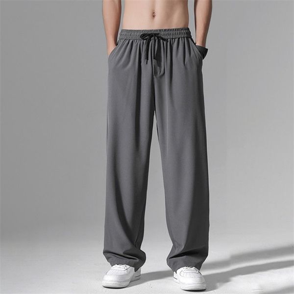 

men's pants sweatpants men casual black gray wide comfortable running sport trousers harem 220907