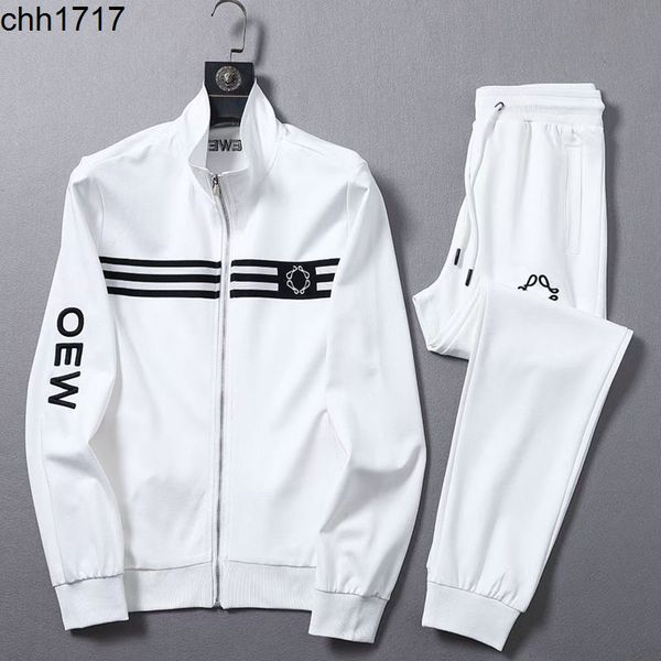 

tracksuits roman cotton leisure sports suit men's fashion two-piece set large fashion, Gray