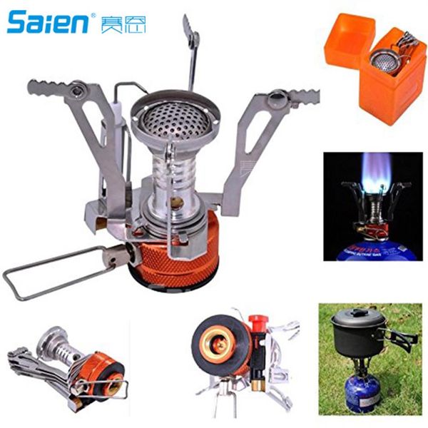 

camping stoves young portable outdoor backpacking cookware cooking stove butane propane for gas canister with piezo225i