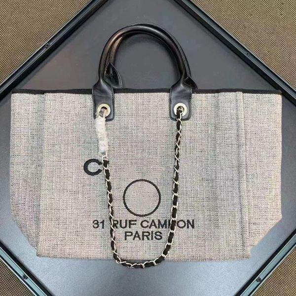 

fashion luxury women's handbags beach bags ch brand canvas embroidered label women packs evening bag classic big handbag designers larg