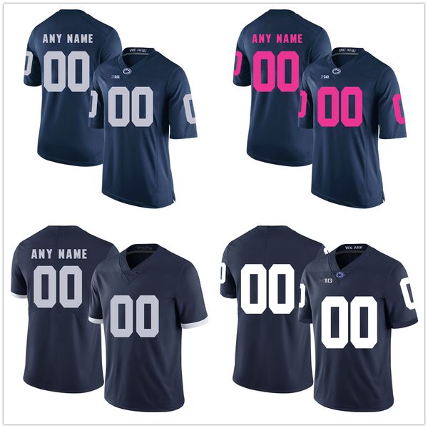 

custom ncaa college penn state nittany lions football jerseys 82 liam clifford 19 jaden dottin 16 khalil dinkins 84 theo johnson 51 jimmy ch, Black