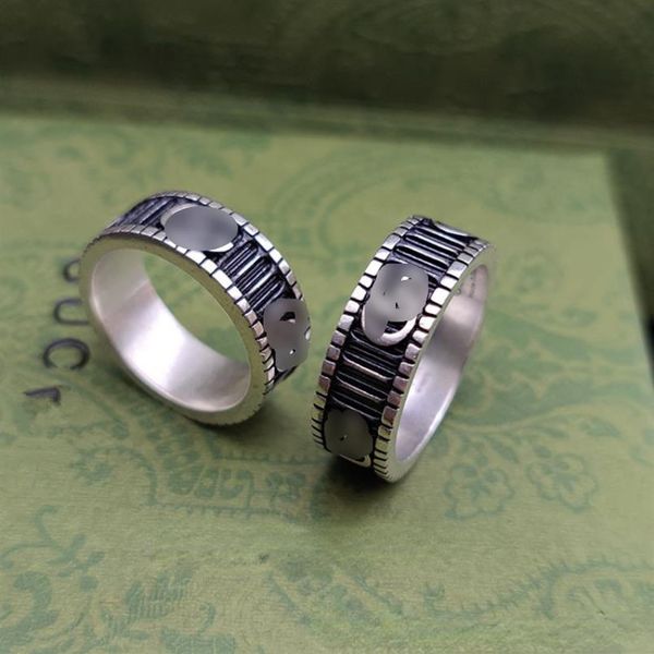 

the original s925 silver stripe fashion hip-hop couples ring2384