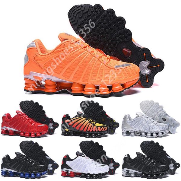 

sho tl r4 safety shoes men women triple white silver red platinum mens womens trainers sports sneakers306m, Black;brown